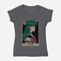 Pluto Tarot Card-Womens-V-Neck-Tee-Hafaell