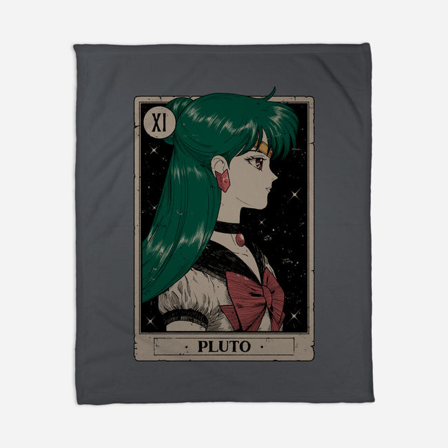 Pluto Tarot Card-None-Fleece-Blanket-Hafaell