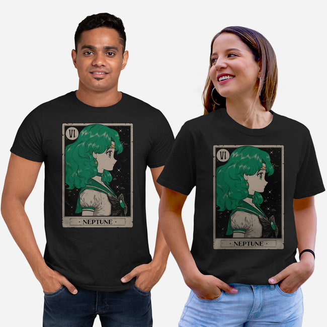 Neptune Tarot Card-Unisex-Basic-Tee-Hafaell