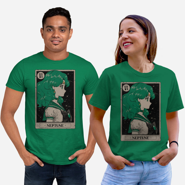 Neptune Tarot Card-Unisex-Basic-Tee-Hafaell