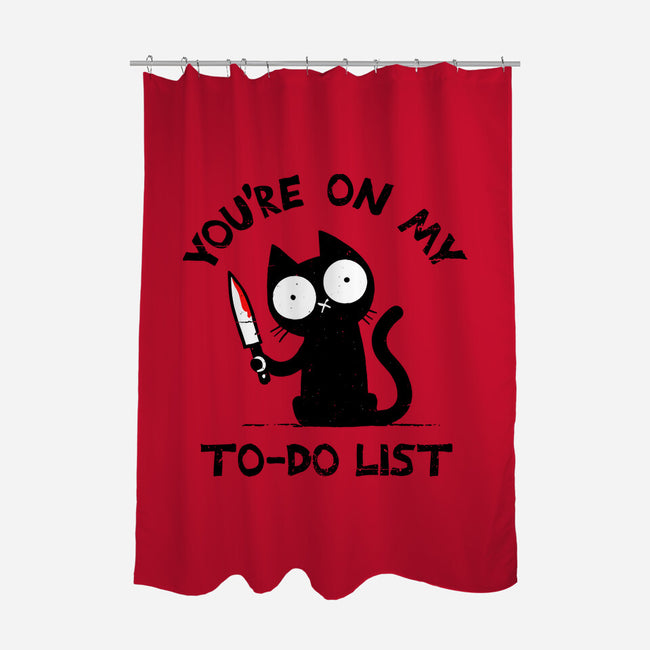 You're On My To-Do List-None-Polyester-Shower Curtain-BridgeWalker