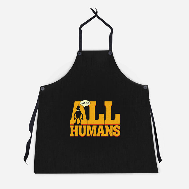 Killer Robot-Unisex-Kitchen-Apron-Getsousa!