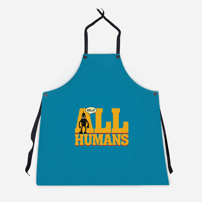 Killer Robot-Unisex-Kitchen-Apron-Getsousa!