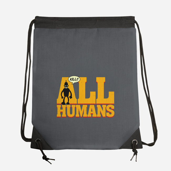 Killer Robot-None-Drawstring-Bag-Getsousa!