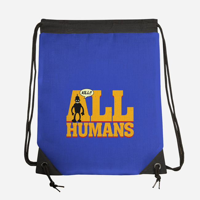 Killer Robot-None-Drawstring-Bag-Getsousa!