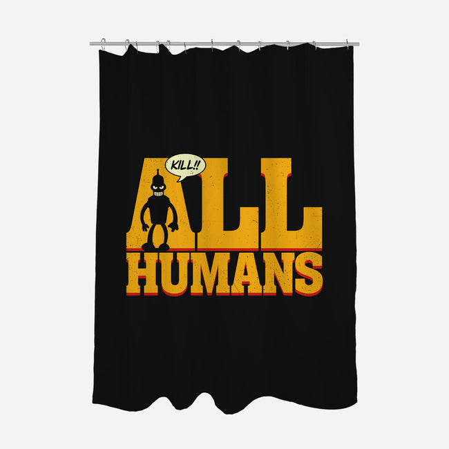 Killer Robot-None-Polyester-Shower Curtain-Getsousa!