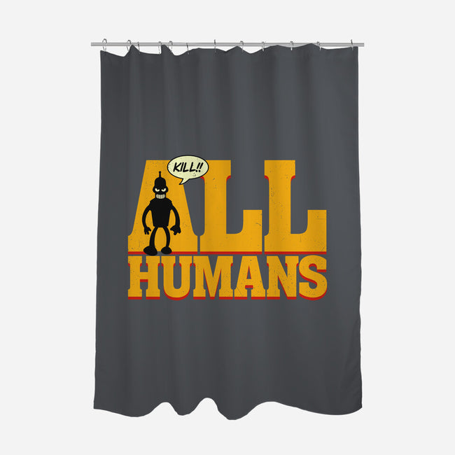 Killer Robot-None-Polyester-Shower Curtain-Getsousa!