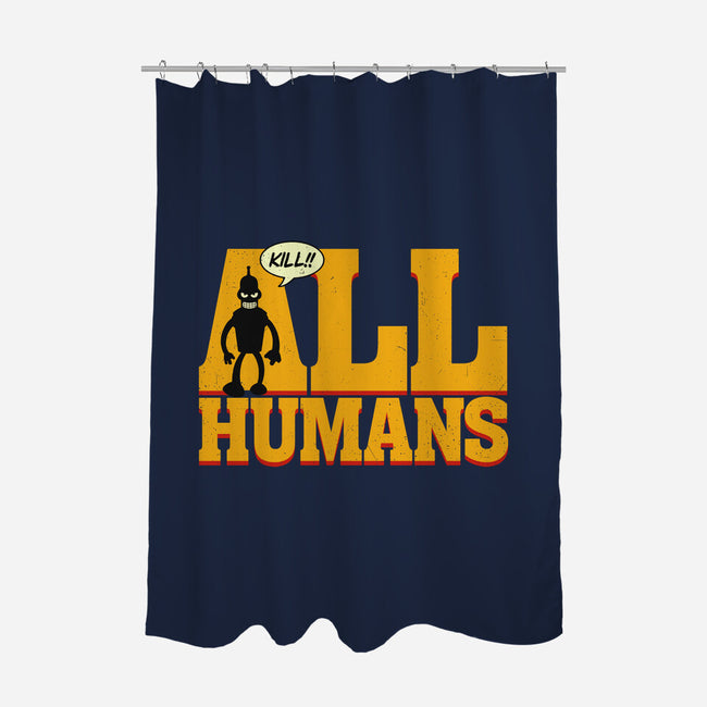Killer Robot-None-Polyester-Shower Curtain-Getsousa!