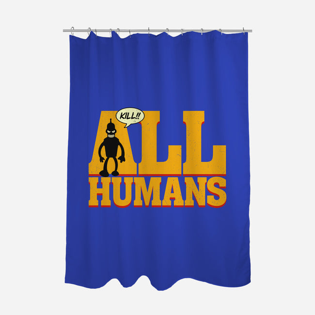 Killer Robot-None-Polyester-Shower Curtain-Getsousa!