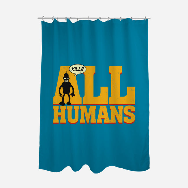 Killer Robot-None-Polyester-Shower Curtain-Getsousa!