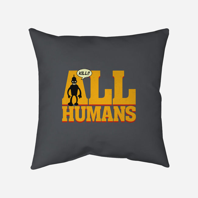 Killer Robot-None-Removable Cover w Insert-Throw Pillow-Getsousa!