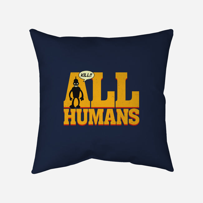 Killer Robot-None-Removable Cover w Insert-Throw Pillow-Getsousa!