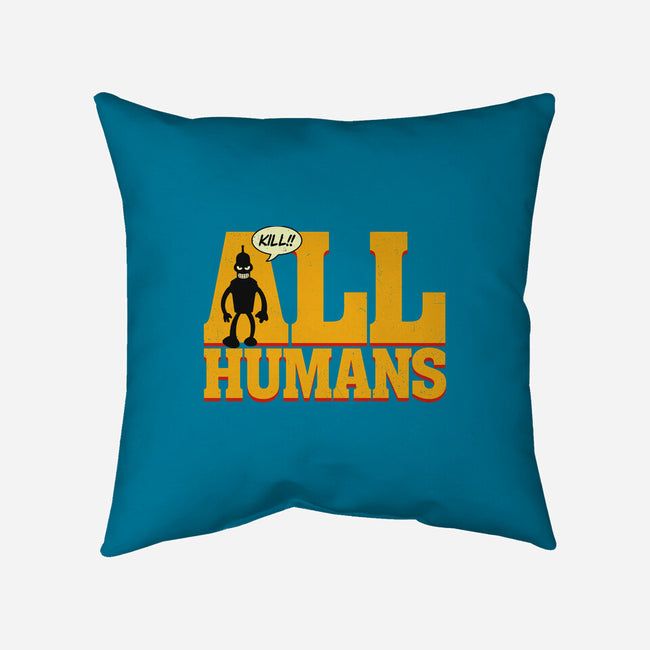 Killer Robot-None-Removable Cover w Insert-Throw Pillow-Getsousa!