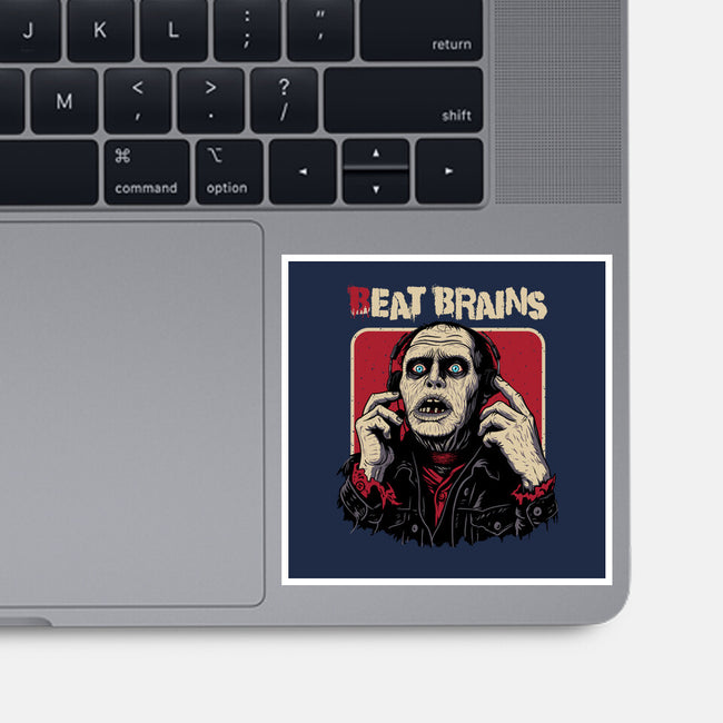Beat Brains-None-Glossy-Sticker-Tronyx79