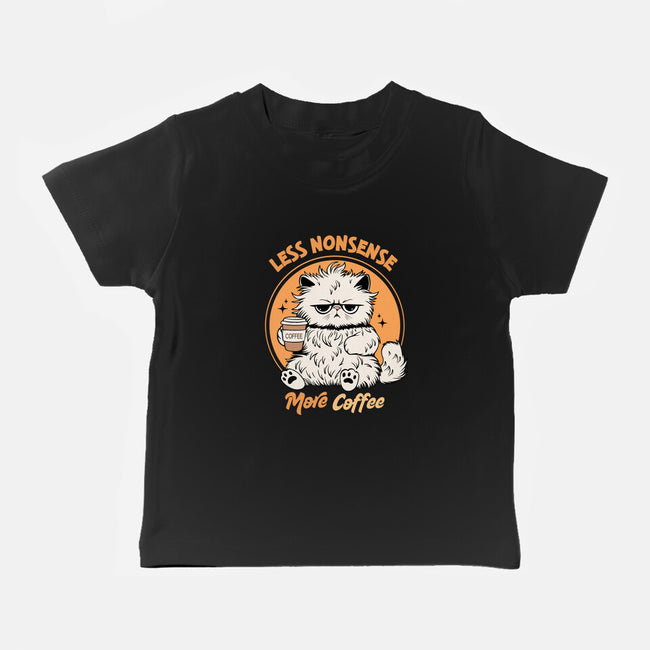 Less Nonsense More Coffee-Baby-Basic-Tee-Trendlory
