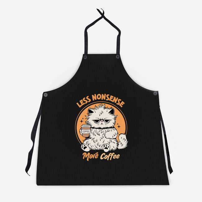 Less Nonsense More Coffee-Unisex-Kitchen-Apron-Trendlory
