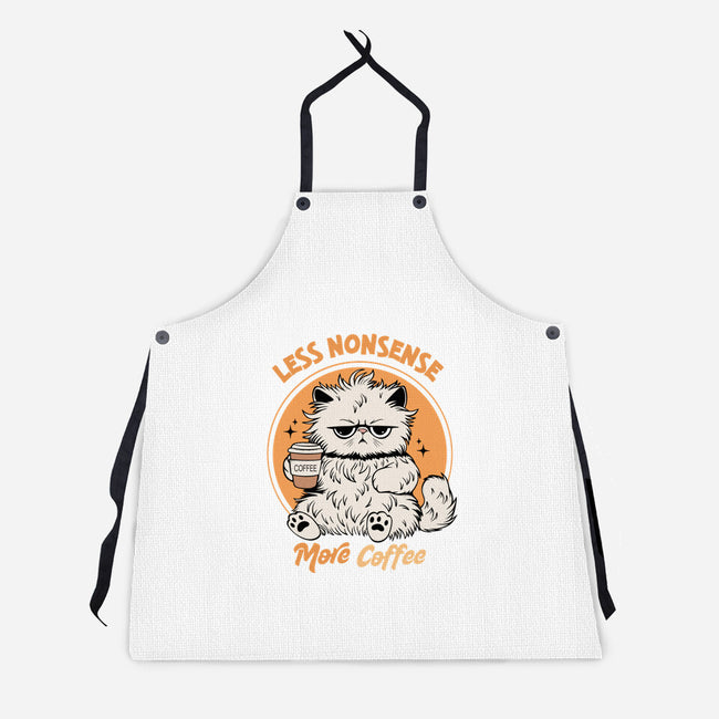 Less Nonsense More Coffee-Unisex-Kitchen-Apron-Trendlory