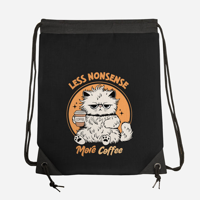 Less Nonsense More Coffee-None-Drawstring-Bag-Trendlory