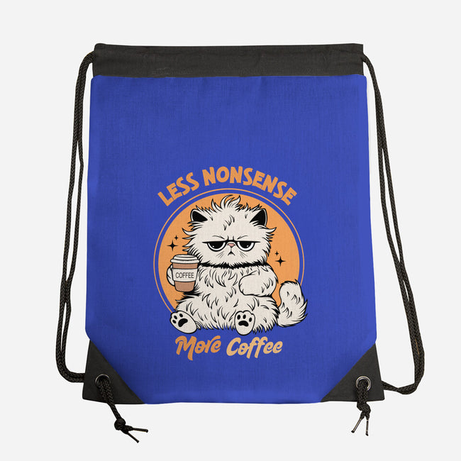 Less Nonsense More Coffee-None-Drawstring-Bag-Trendlory