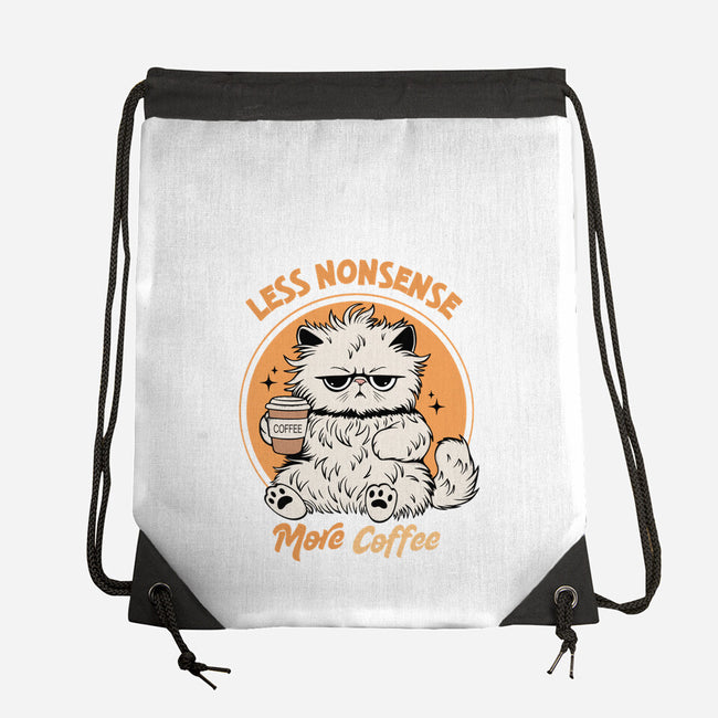 Less Nonsense More Coffee-None-Drawstring-Bag-Trendlory