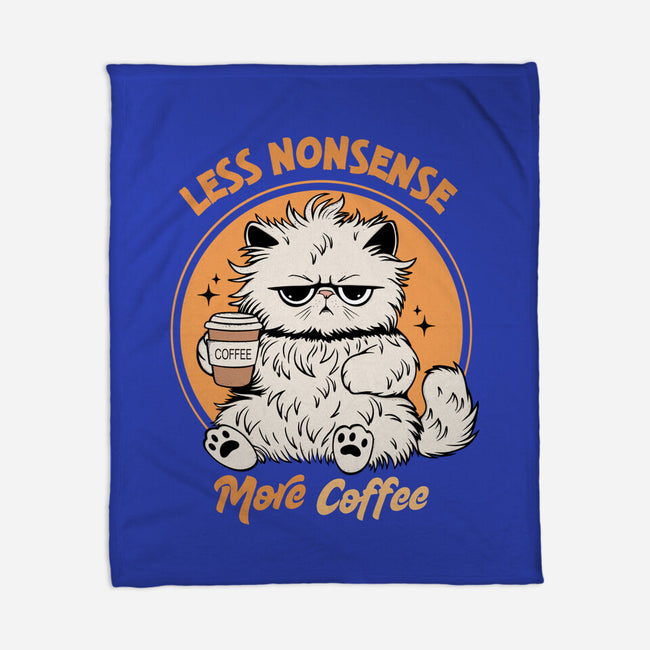 Less Nonsense More Coffee-None-Fleece-Blanket-Trendlory