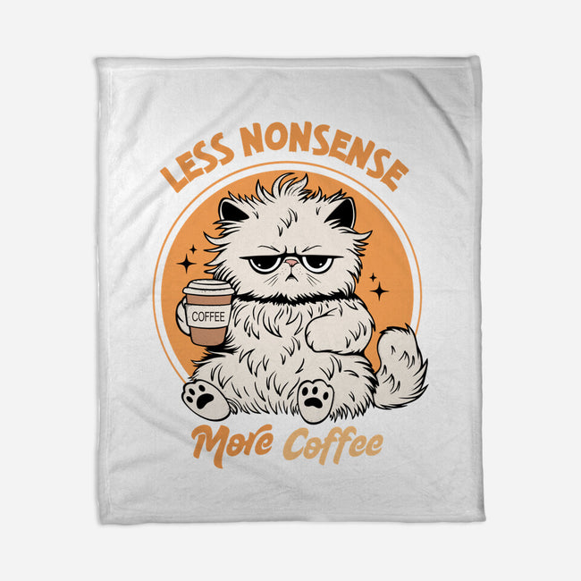 Less Nonsense More Coffee-None-Fleece-Blanket-Trendlory