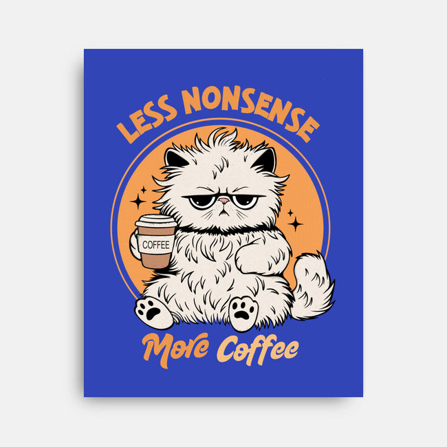 Less Nonsense More Coffee-None-Stretched-Canvas-Trendlory