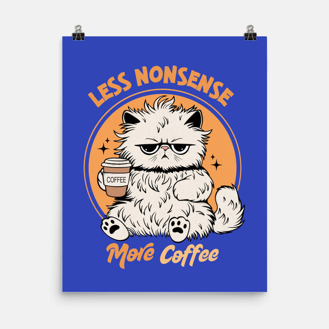 Less Nonsense More Coffee-None-Matte-Poster-Trendlory