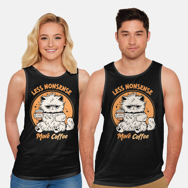 Less Nonsense More Coffee-Unisex-Basic-Tank-Trendlory