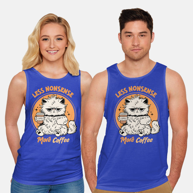 Less Nonsense More Coffee-Unisex-Basic-Tank-Trendlory