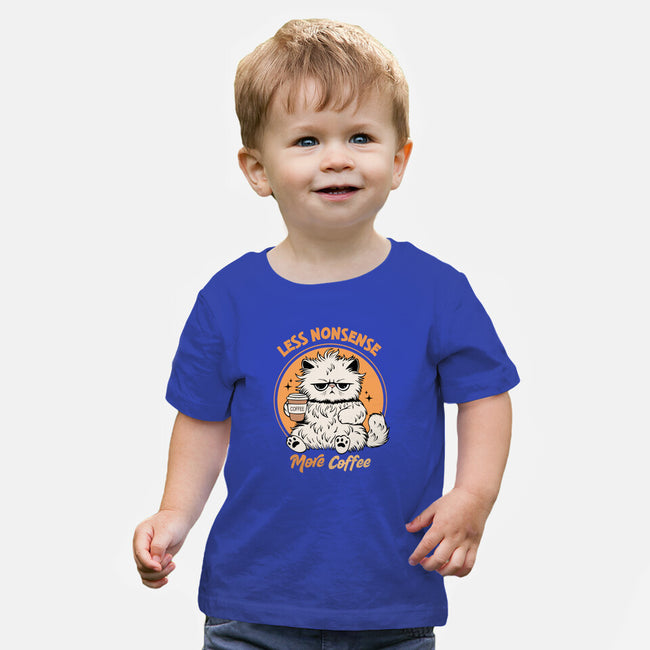 Less Nonsense More Coffee-Baby-Basic-Tee-Trendlory
