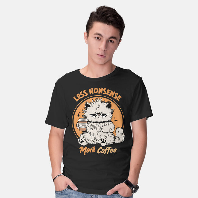 Less Nonsense More Coffee-Mens-Basic-Tee-Trendlory