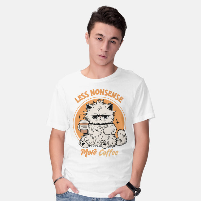 Less Nonsense More Coffee-Mens-Basic-Tee-Trendlory