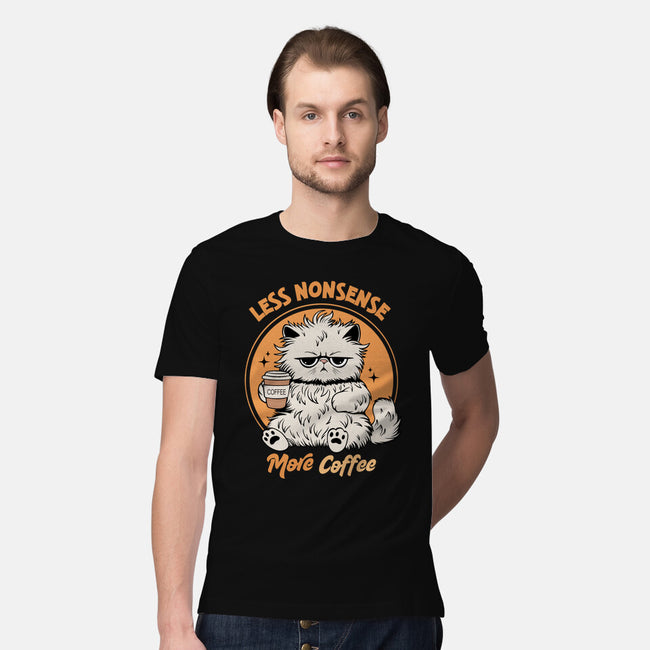 Less Nonsense More Coffee-Mens-Premium-Tee-Trendlory