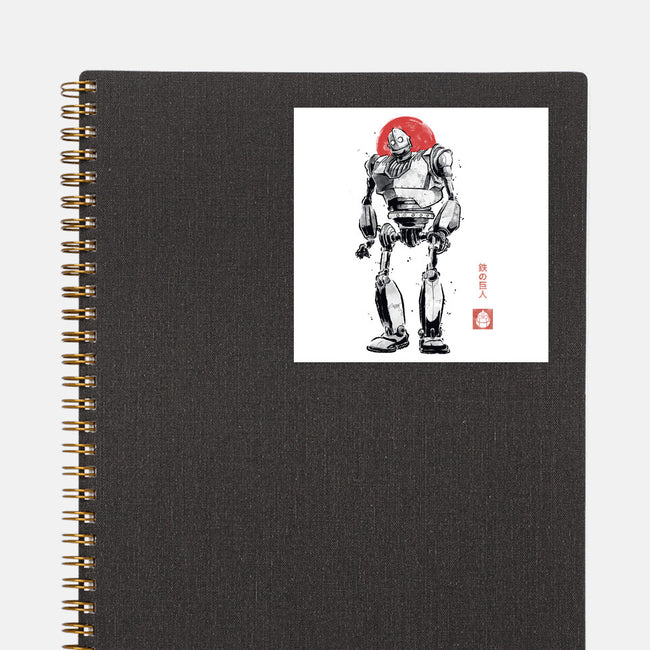 Iron Collosal Sumi-e-None-Glossy-Sticker-Astrobot Invention