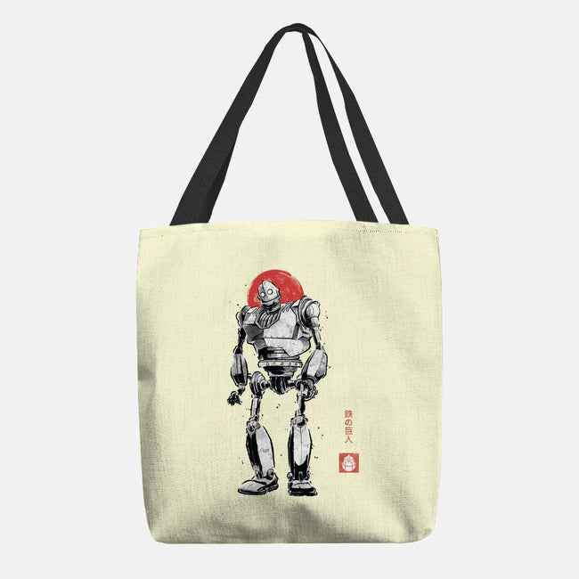 Iron Collosal Sumi-e-None-Basic Tote-Bag-Astrobot Invention