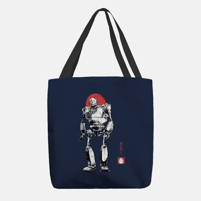 Iron Collosal Sumi-e-None-Basic Tote-Bag-Astrobot Invention