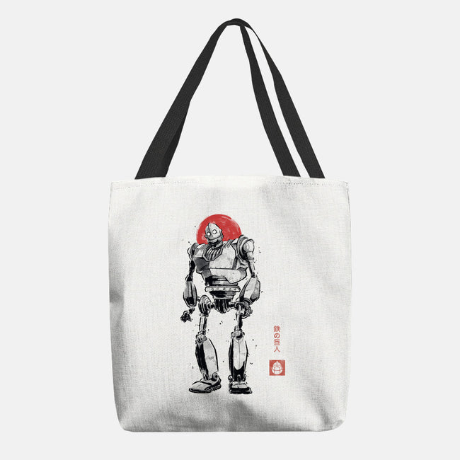 Iron Collosal Sumi-e-None-Basic Tote-Bag-Astrobot Invention