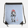 Iron Collosal Sumi-e-None-Drawstring-Bag-Astrobot Invention