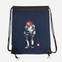 Iron Collosal Sumi-e-None-Drawstring-Bag-Astrobot Invention