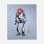 Iron Collosal Sumi-e-None-Fleece-Blanket-Astrobot Invention