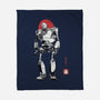 Iron Collosal Sumi-e-None-Fleece-Blanket-Astrobot Invention