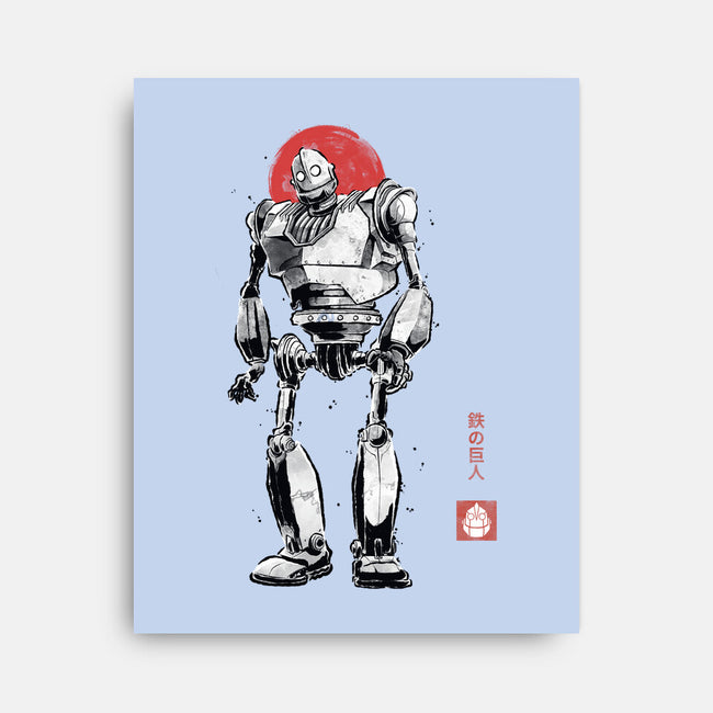 Iron Collosal Sumi-e-None-Stretched-Canvas-Astrobot Invention