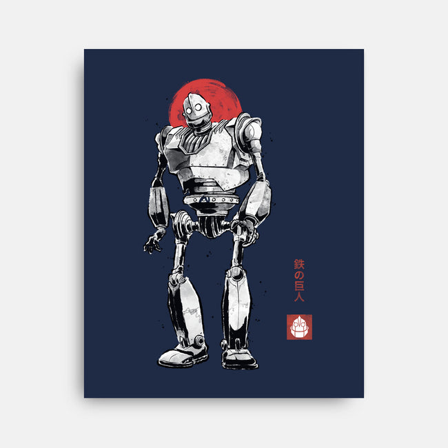 Iron Collosal Sumi-e-None-Stretched-Canvas-Astrobot Invention