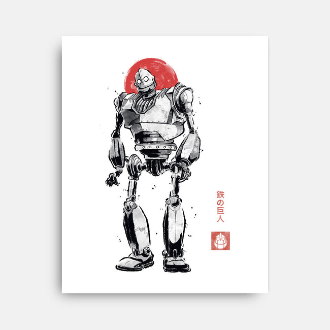 Iron Collosal Sumi-e-None-Stretched-Canvas-Astrobot Invention