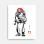 Iron Collosal Sumi-e-None-Stretched-Canvas-Astrobot Invention
