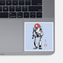 Iron Collosal Sumi-e-None-Glossy-Sticker-Astrobot Invention