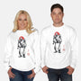 Iron Collosal Sumi-e-Unisex-Crew Neck-Sweatshirt-Astrobot Invention