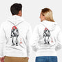 Iron Collosal Sumi-e-Unisex-Zip-Up-Sweatshirt-Astrobot Invention
