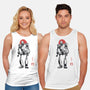 Iron Collosal Sumi-e-Unisex-Basic-Tank-Astrobot Invention